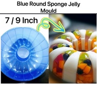 Blue Round Mould Jelly Mould 7”/9” / Acuan Bulat Biru Kek Kukus / Jelly Sponge Cake Pudding Mold / Acuan Agar-agar