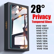 Anti-Spy Privacy Clear Tempered Glass Vivo 1907 V2022 1716 1811 1919 1816 1806 1814 1724 1938 Clear Screen Protector