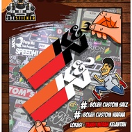 K&N STICKER FOR MOTORCYCLE size 2.1x7 inches