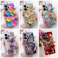 For Realme 14 14T RMX5070 RMX5078 New Elegant Flower Butterfly Pattern Phone Case Realme14 5G 14T So
