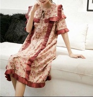 Floral Dress red one piece