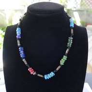 腓尼基老琉璃珠項鏈 老琉璃珠 古琉璃 蜻蜓眼 珠串