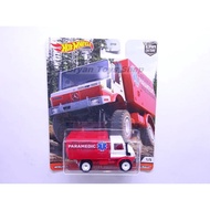ANS99 HotWheels '88 MERCEDES UNIMOG U1300 FPY86-OK