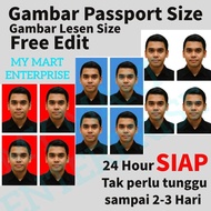 Gambar Pasport printing Cuci Gambar Services Percuma Penyuntingan Latar Belakang Free Background Edi