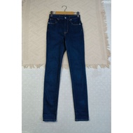 GU size 64 cm Dark Skinny Jeans High Waist New Condition 25 To 26 Hips 32-36 Length 41 Inches
