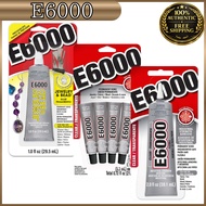 E6000 Clear Industrial-Strength Multi-Purpose Adhesive for Jewelry, Gems & Crafts — Various Sizes & 