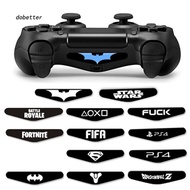 DOBT-2Pcs Fortnite Controller LED Light Bar Stickers Decal for Sony PS4 Pro Slim