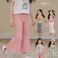 Girls Flared Pants Korean Version Flared Pants All-Match Flared Pants Ankle-Length Flared Pants Ice 