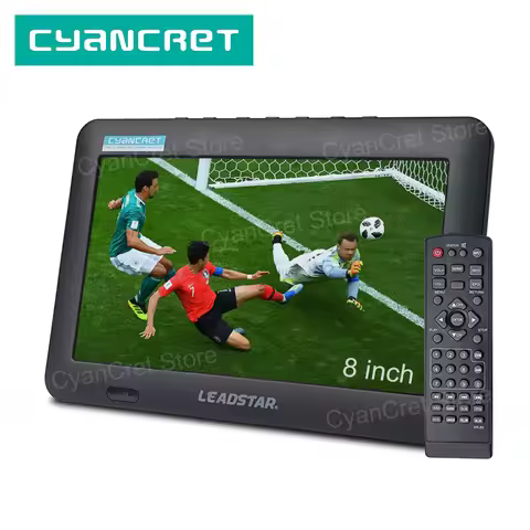 LEADSTAR D8 Portable TV 8 Inch DVB-T2 ATSC ISDB-T TDT Digital and Analog Mini Small Car Television S
