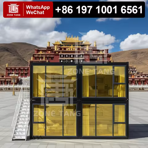 Customize Pattern Insulation Construction Flat Pack House Hotel Suite Fabricated Homes Space Saving 