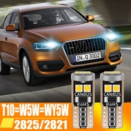 2ชิ้นหลอดไฟ LED T10แคนบัส5W5รถยนต์ W5W สัญญาณไฟ LED 12V 6000K ไฟป้ายทะเบียนรถ3030โคมไฟท้ายรถสีขาว6SM