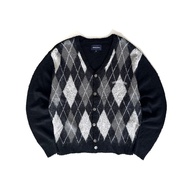 THIS ISNVRTHAT Argyle Cardigan - Black