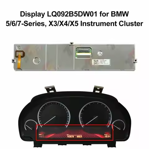 Display LQ092B5DW01 for BMW 5/6/7-Series, X3/X4/X5 Instrument Cluster
