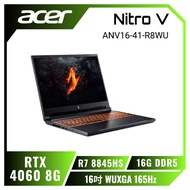 acer Nitro V ANV16-41-R8WU 宏碁AMD戰魂電競遊戲筆電/R7 8845HS/RTX4060 8G/16G DDR5/512 PCIe/16吋 WUXGA 165Hz/W11/含acer原廠包包及滑鼠