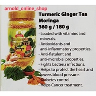 ▫┇◐LUYAN Turmeric Ginger Tea with Moringa 360grams, New 100% Natural, 0% Fat Free