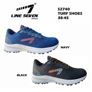 LINE 7 S2740 Black &amp; Navy TURF Shoes / Kasut Hoki Hitam &amp; Biru Unisex