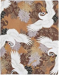 SUPERFINDINGS Book Cover Sleeve, A5 Paperback Book Sleeve with Brown Crane Book Protector Portable W