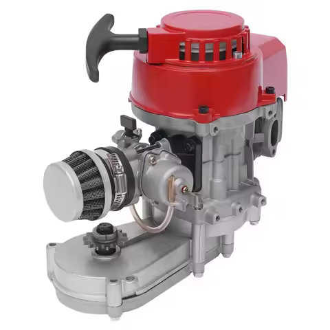 49cc 50cc Big Bore Pocket Bike Engine 2 Stroke Motor Pull Start Engine Fit Pocket Bike Mini Dirt Bik