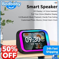 Bluetooth 5.4 AI Voice Assistant Speaker - HD Touch Screen, Hi-Fi Stereo Sound & Electronic Album Al