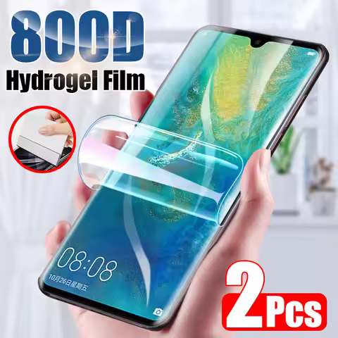 800D 2PCS Protective Hydrogel Film For Huawei P20 P30 Lite Pro nova 3 P smart 2019 Screen Protector 