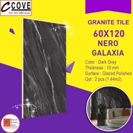 ready GRANIT TILE 60x120 NERO GALAXIA COVE KW1 GRANITE TOP TABLE NEW