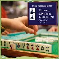 [MOONWHITE]  Mahjongg Scorecard Kit Mahjong Card Set 2024 Mahjong Score Card Set Official National Mahjong League Hands Rules Mah Jongg Paper Scorecard 1/4pcs Pack