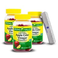 Spring Valley, Apple Cider Vinegar Gummies Non GMO Dietary Supplement, Apple Cider Vinegar 500mg Gum