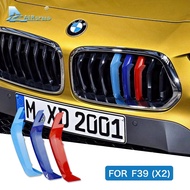 For BMW X2 F39 2018 Car Front Grill Stripes Covers Grid Stripes Clips Decoration