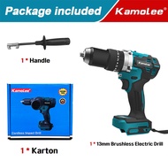 Kamolee 650N.M Torsi Tinggi 2450Rpm Obeng Bor Listrik Tanpa Sikat Tanpa Kabel Pemasangan Dan Dekoras