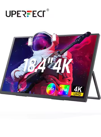 UPERFECT 18.4 Inch 4K UHD Portable Gaming Monitor HDR 3MS FreeSync IPS HDR Computer Display Bulit in
