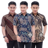 Men's Batik Shirt - Men's Short Sleeve Batik Shirt Pekalongan Jumbo ML XL XXL 3XL 4XL 5XL - Original