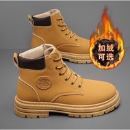 K-J JeepJeep Dr. Martens Boots Men's British Style Worker Boots High-Top Retro Workwear Motorcycle Boots Trendy Autumn a