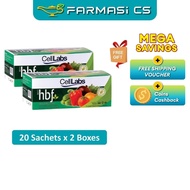 CellLabs HBF Detox & Rejuvenate 20 sachets x 2 Boxes (TWIN) FREE Gift 盲盒 EXP:11/2026 [ Cell Labs Far