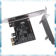 [W F S B] PCIe PCI Express to SATA3.0 2-Port III 6G Expansion Controller Card Adapter