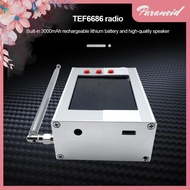 [paranoid.sg] TEF6686 AM FM Radio 2 Inch LCD Screen Shortwave Radio 3000mAh for SW MW LW FM AM