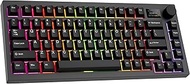 TECWARE Spectre 75% RGB Mechanical Gaming Keyboard with Customizable LCD Screen, Multi-Function Knob