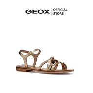 GEOX รองเท้าแตะผู้หญิง รุ่น D MADDALUSIAC - LT GOLD SS25 (D55YMDC2012F_S5GDXX)