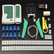 COD Kingdo 8 in 1 RJ45 Cat5e Cat6 Network Ethernet LAN Kit Cable Tester Crimper Crimping Tool Set