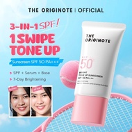 The Originote Bright Tone Up Sunscreen SPF 50 PA+++ 25ml - Tone Up Facial Sunscreen Brightens Skin |
