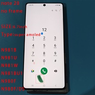 6.7inch Super AMOLED without frame For Samsung Galaxy Note 20 N980 N980F SN980F/DS LCD Display Touch