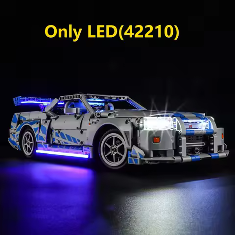 Led Lighting Kit For Lego 42210 2 Fast 2 Furious Nissan Skyline GT-R (R34) Car (only light no model)
