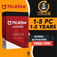 AUTHENTIC Mcafee Livesafe & Total Protection 10 Years Latest Version Antivirus