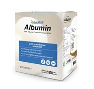 LiveWell Albumin 800g. ลีฟเวลล์ ผงไข่ขาว 100% รสธรรมชาติ (กล่องใหญ่)