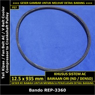 Fan Belt AC Toyota Corolla DX 1300 cc 4K KE70 1980-1984 Bando REP-3360 V Belt Cooler Compressor to C
