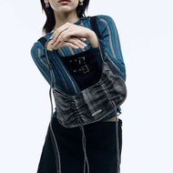 KALIX - DIRTY DENIM กระเป๋ายืนส์ดำแฟชั่น สะพายไหล่/crossbody