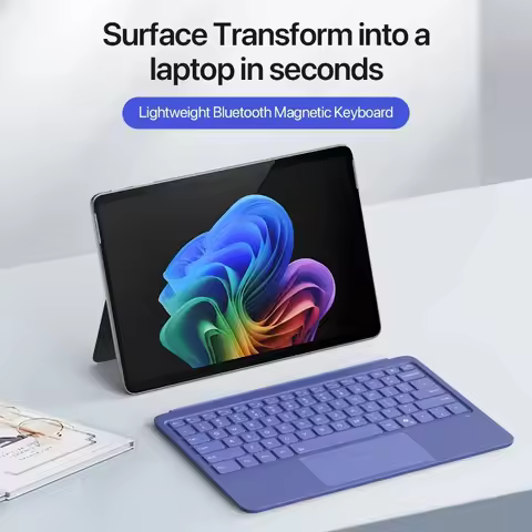 Bluetooth Keyboard For Surface Pro 12 French Korean Spanish Magnetic Backlight Lightweight Keyboard 