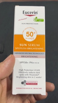 Eucerin Sun Protection SUN SERUM SPOTLESS BRIGHTENING SPF50+ PA+++ ยูเซอริน ครีมกันแดด ลดฝ้า กระจ่างใส 50ml As the Picture One