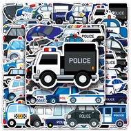 ❉ Police Car Series 03 Stickers ❉ 50Pcs/Set DIY Fashion Waterproof Doodle Decals Stickers