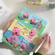 INS Cartoon Funny Cute Popular Travel Loopy For IPad10.2 Shell Ipad10th Cover Mini6 Ipad Air2 360° Holder Cover Air10.9 Anti-fall Case Pro11/ipad12.9 Anti-bending Cover Gen9 Shell