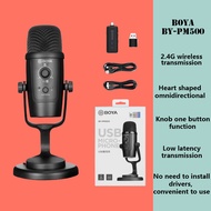 BOYA BY-PM500 Capacitive Microphone USB Wireless Dual-mode Microphone Meeting Laptop Desktop Mobile Phone Live Broadcast Recording Microphone